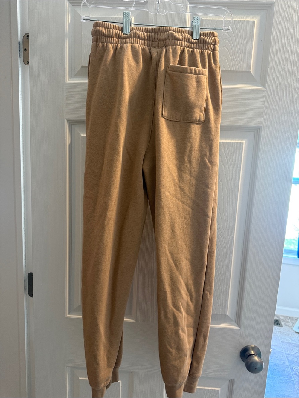 Jordan Kids Brown Tan Sweatpants with White Jumpman - Picture 4 of 4